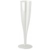 Plastic Champagne Glasses Lined At 100ml