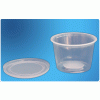 Round Plastic Containers & Lids - 16oz