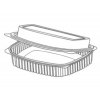 Somoplast Clear Hinged Lid Rectangular Salad Containers - 450cc