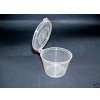 Clear Round Containers With Hinged Lift & Lock Lids - 2oz