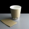 Unprinted Sleeves Brown To Fit 8oz & 12oz Cups