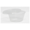 Satco Clear Round Containers & Lids - 4oz