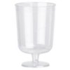 CE Plastic Wine Stemmed Goblet - 6oz Lined At 175ml