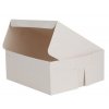 White Cake Boxes Flat Folding