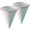 Plain White Water Cone Cups
